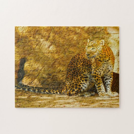 スリランカのヒョウ。 ジグソーパズル (横)
