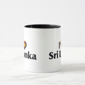 スリランカの国旗が好き マグカップ (中央)