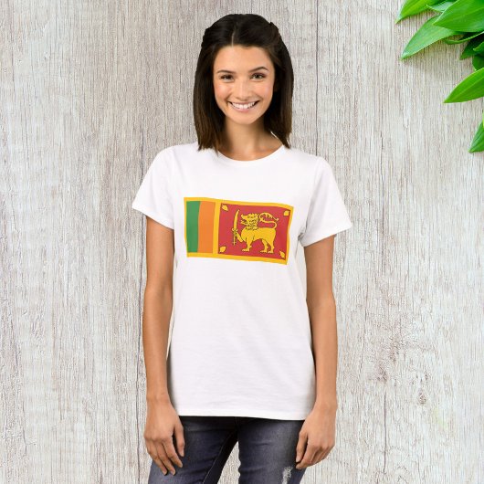 スリランカの国旗ライオンシンボル Tシャツ