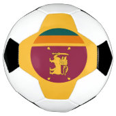 スリランカの国旗 サッカーボール (回転)