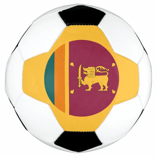 スリランカの国旗 サッカーボール (正面)