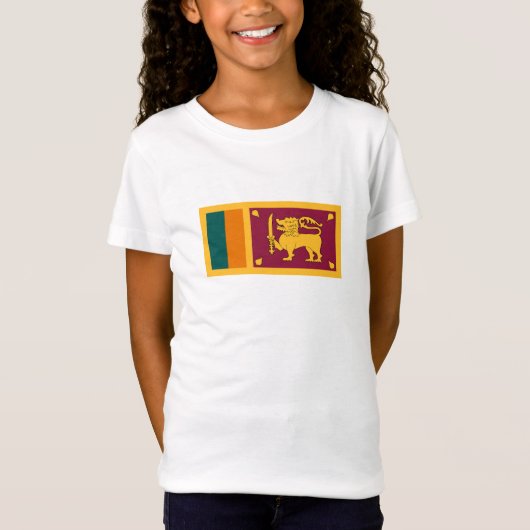 スリランカの国旗 Tシャツ (正面)