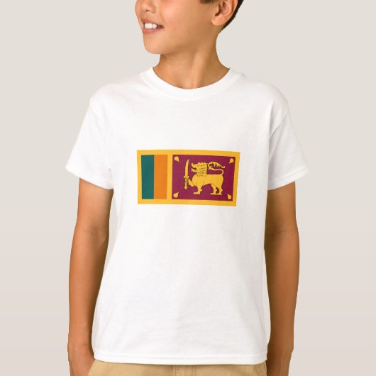 スリランカの国旗 Tシャツ (正面)