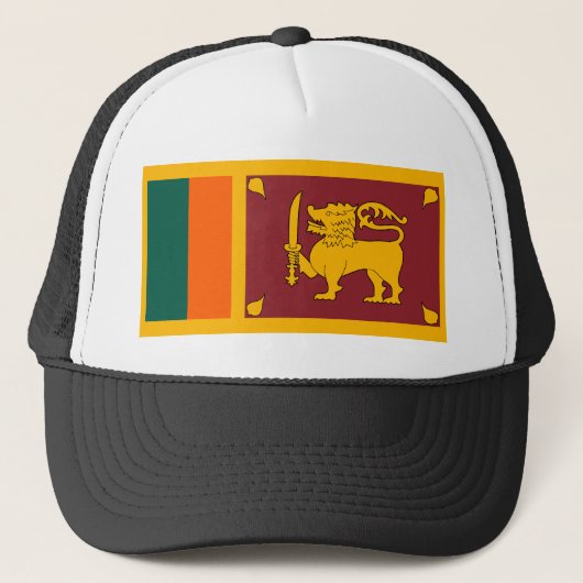 スリランカの国民の世界の旗 キャップ (正面)