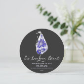 スリランカの地図グラフィティスタイル セーブザデート (スタンド正面)