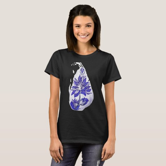 スリランカの地図グラフィティスタイル Tシャツ (正面フル)