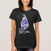 スリランカの地図グラフィティスタイル Tシャツ (正面)