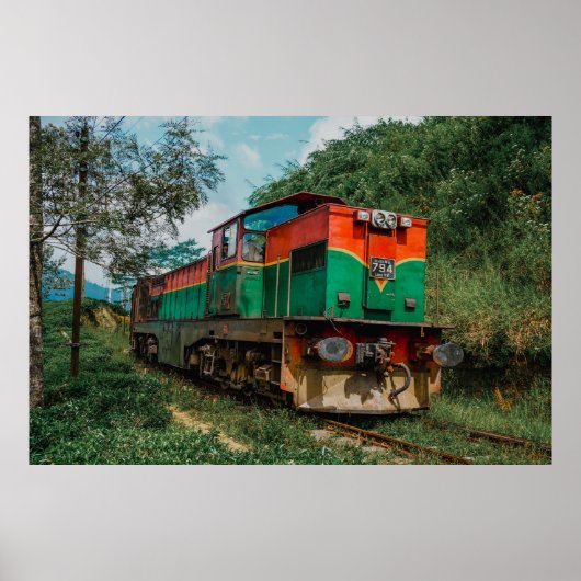 スリランカの塩田列車 ポスター (正面)