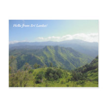 スリランカの山々の美しい風景