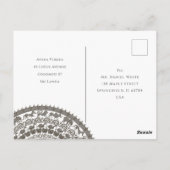 スリランカの招待デザイン ポストカード (裏面)