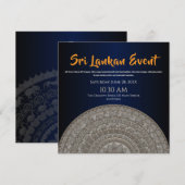 スリランカの招待状デザイン セーブザデート (正面/裏面)