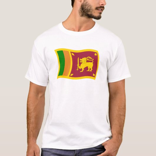 スリランカの旗のTシャツ Tシャツ (正面)