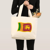 スリランカの旗トートバッグ ラージトートバッグ (正面(商品))