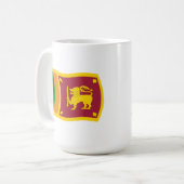 スリランカの旗マグカップ コーヒーマグカップ (正面左)