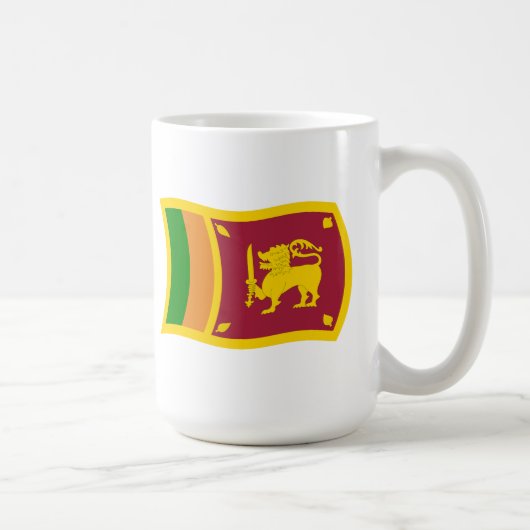 スリランカの旗マグカップ コーヒーマグカップ (右)