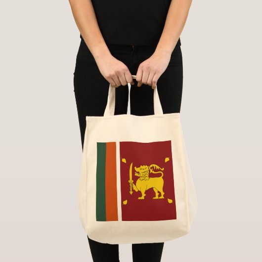 スリランカの旗 トートバッグ (正面(商品))