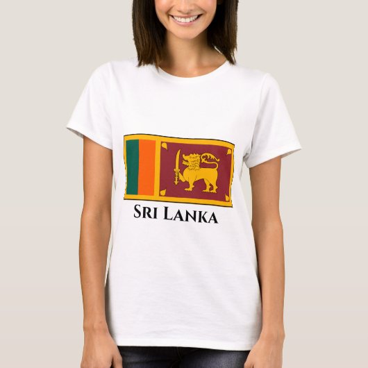 スリランカの旗 Tシャツ (正面)