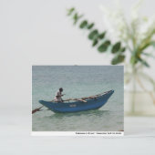 スリランカの漁師 ポストカード (スタンド正面)