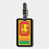 スリランカの荷物のラベル ラゲッジタグ (正面縦)