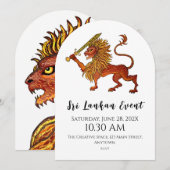 スリランカの誇り 招待状 (正面/裏面)