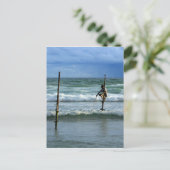 スリランカの釣り人 ポストカード (スタンド正面)