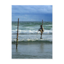 スリランカの釣り人