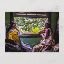 スリランカの電車で ポストカード