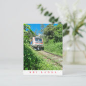 スリランカの電車ビューポストカード ポストカード (スタンド正面)