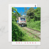 スリランカの電車ビューポストカード ポストカード (正面/裏面)
