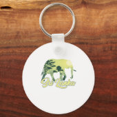 スリランカエレファント自然ラバートラベラーギフト キーホルダー (正面)