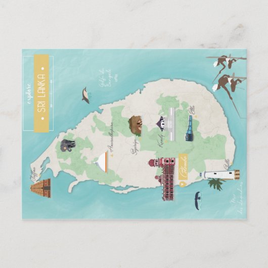 スリランカカルテ ポストカード (正面)