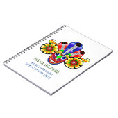 スリランカガラクシャマスクデザインノート ノートブック (左側)