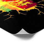 スリランカクリケットTシャツギフト ポスター (角)