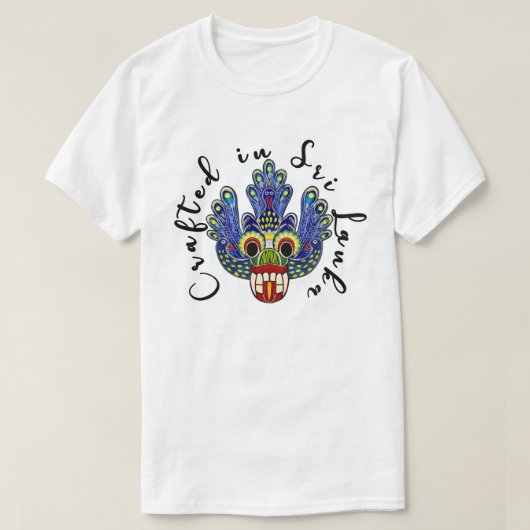 スリランカデビルマスク Tシャツ (デザイン正面)