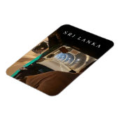 スリランカトゥクトゥクの乗客ビュー冷蔵庫用マグネット マグネット (左側)