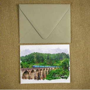 スリランカトレインパノラマビュー ポストカード