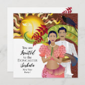 スリランカニューイヤーお祝い セーブザデート (正面/裏面)