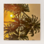 スリランカビーチサンセットビュー ジグソーパズル (横)