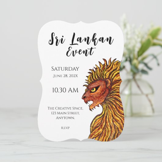 スリランカプライド招待状 招待状 (スタンド正面)