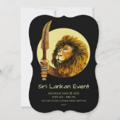 スリランカライオン 招待状 (正面)