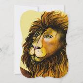 スリランカライオン 招待状 (裏面)