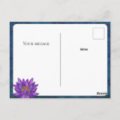 スリランカロータス絵を描フラワー ポストカード (裏面)