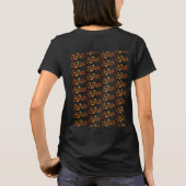 スリランカワーディングハンド絵を描タイポグラフィ Tシャツ (裏面)