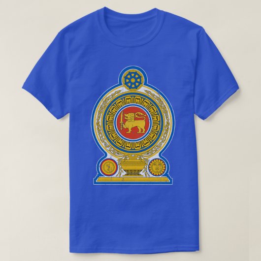 スリランカヴィンテージスタイルデザイン Tシャツ (デザイン正面)