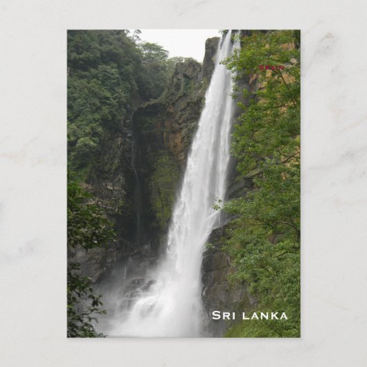 スリランカヴィンテージ旅行観光客追加 ポストカード (正面)