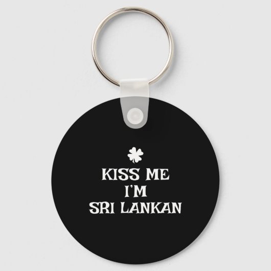 スリランカ人だってキスして St. Patrick's Day ランカ キーホルダー (正面)