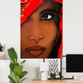 スリランカ人女性 ポスター (ホームオフィス)