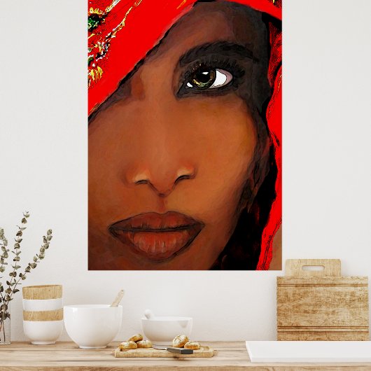 スリランカ人女性 ポスター (キッチン)