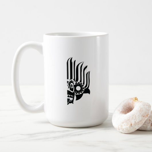 スリランカ伝統の獰猛なマスク グラフィックマグ コーヒーマグカップ (ドーナツ)
