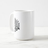 スリランカ伝統の獰猛なマスク グラフィックマグ コーヒーマグカップ (正面左)